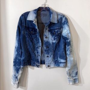 ACID WASH upcycled denim jacket ⛓